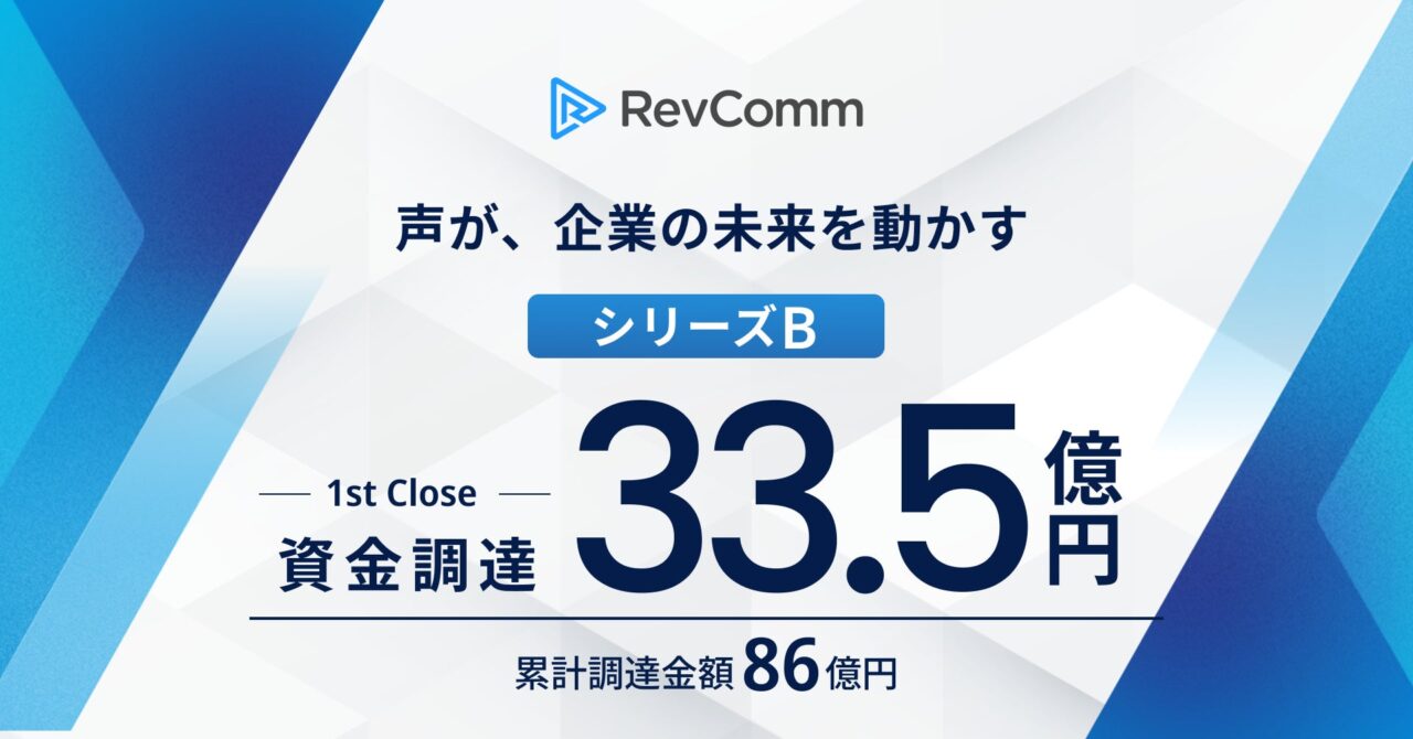 レブコム、シリーズBラウンドファーストクローズで33.5億円の資金調達を実施、累計資金調達額は86億円に - BizAIdea