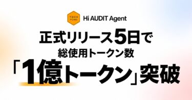 TECHFUND、セキュリティAIの監査依頼が正式提供5日で5,000回
